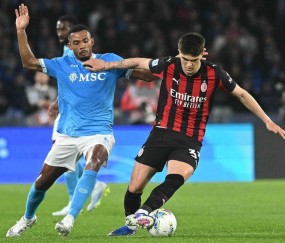 意甲焦点战：AC米兰0-1不敌那不勒斯，巴尔泰吉再次学习防守教训